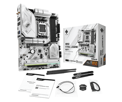 Tarjeta Madre ASRock B850 Steel Legend WiFi DDR5 AM5 PCIe 5.0 ATX WiFi 7