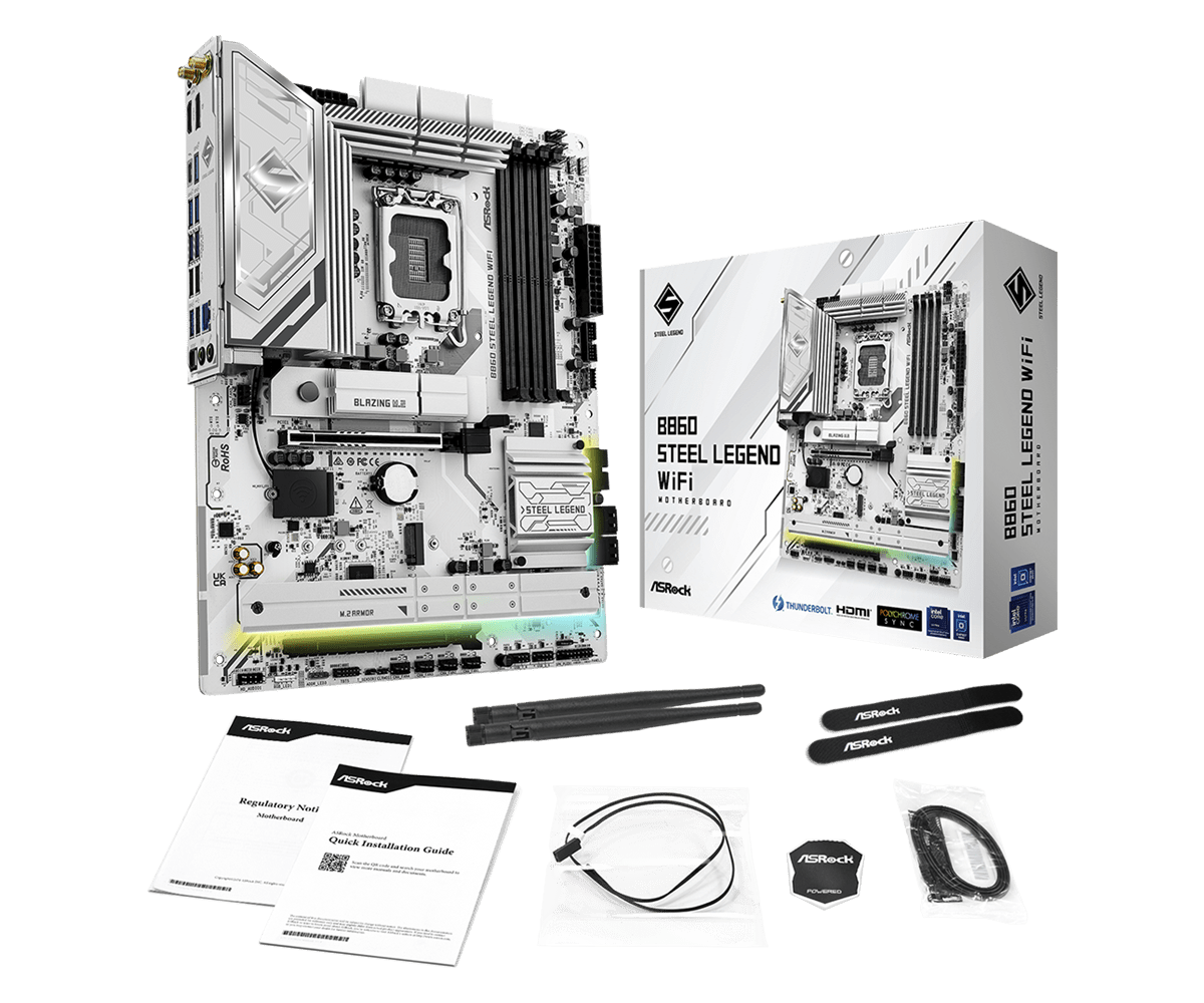 Tarjeta Madre ASRock B860 WiFi 6E – Intel LGA1851 DDR5 PCIe 5.0