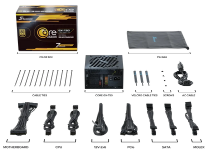 Fuente de Poder Seasonic CORE GX -750 ATX 3.1