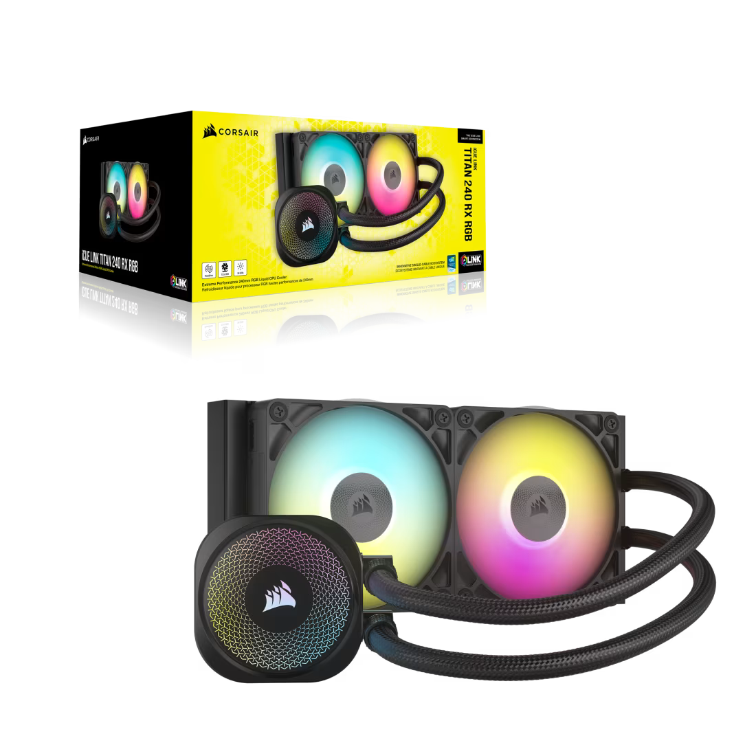 Watercooling Corsair iCUE LINK TITAN 240 RX RGB