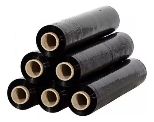 Rollo Film Stretch Embalaje Negro 100 Mts (6 unidades)