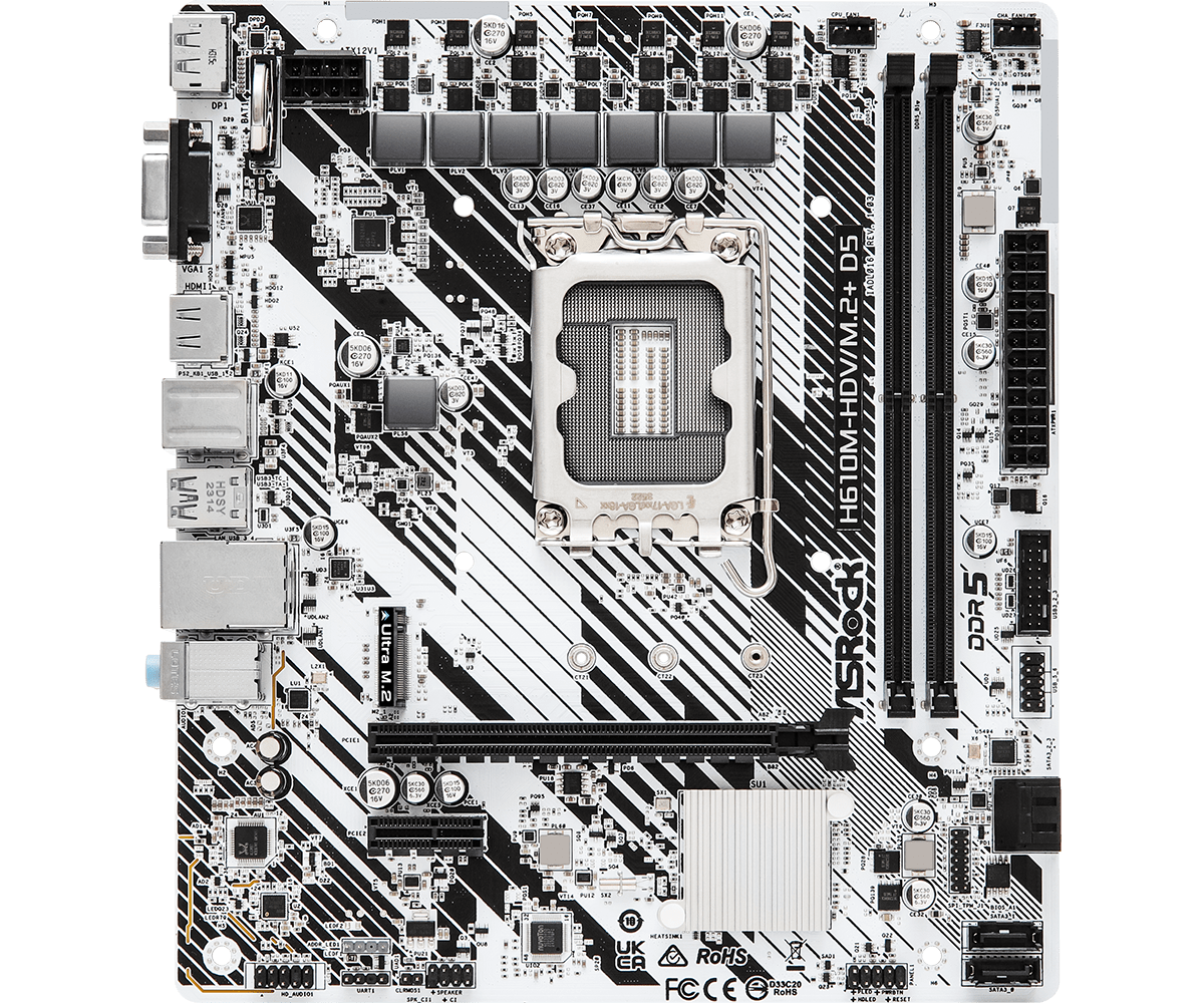 Tarjeta Madre Asrock MB H610M-HDV/M2+ D5