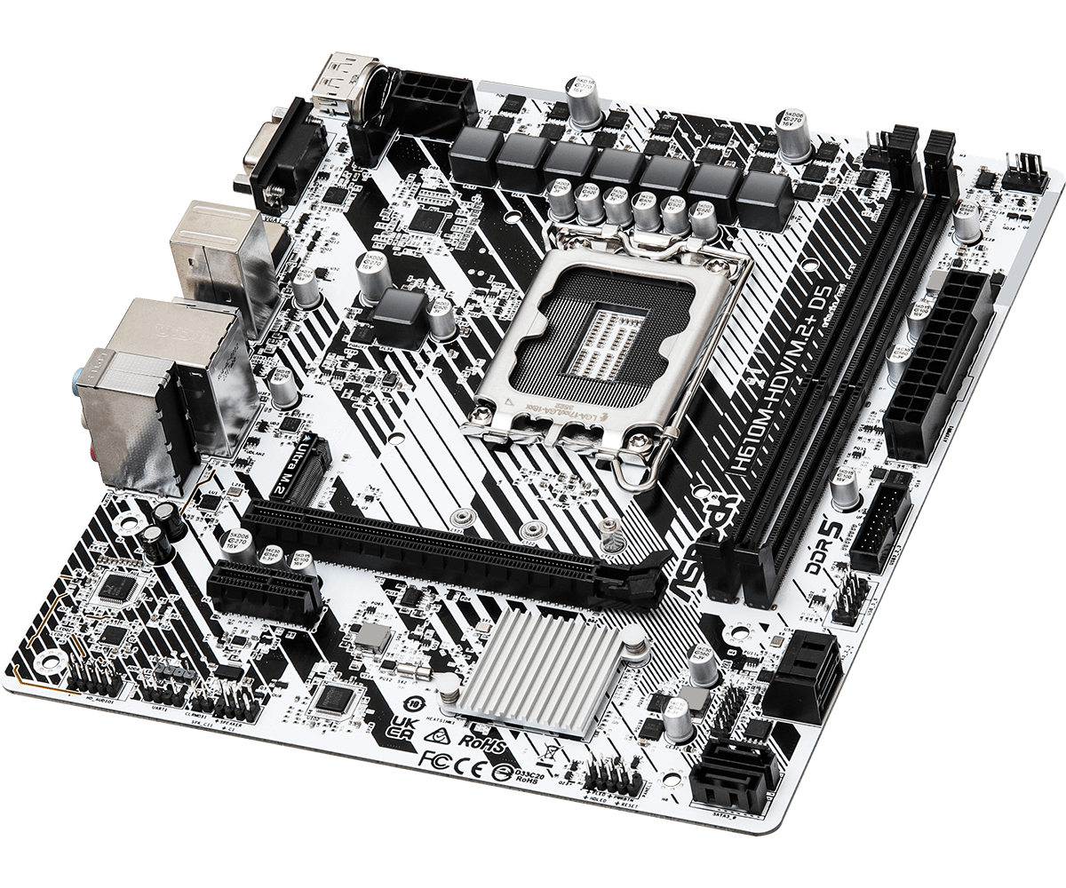 Tarjeta Madre Asrock MB H610M-HDV/M2+ D5