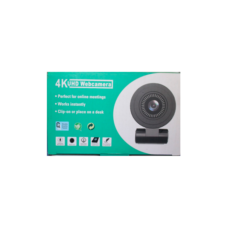 Cámara Web Clio C180 4K, Autofocus con trípode