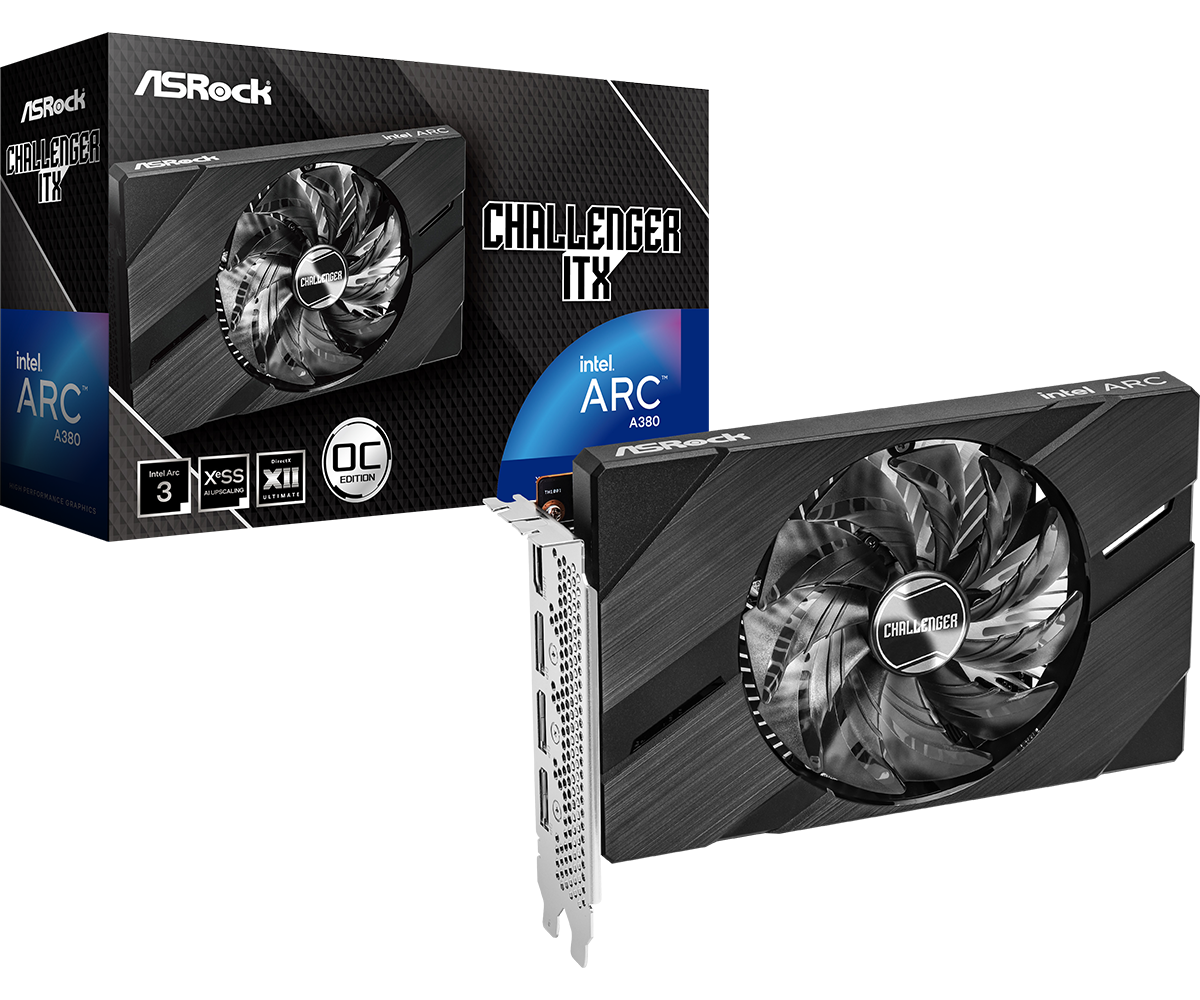 Tarjeta de Video ASRock Arc A380 Challenger ITX 6GB OC