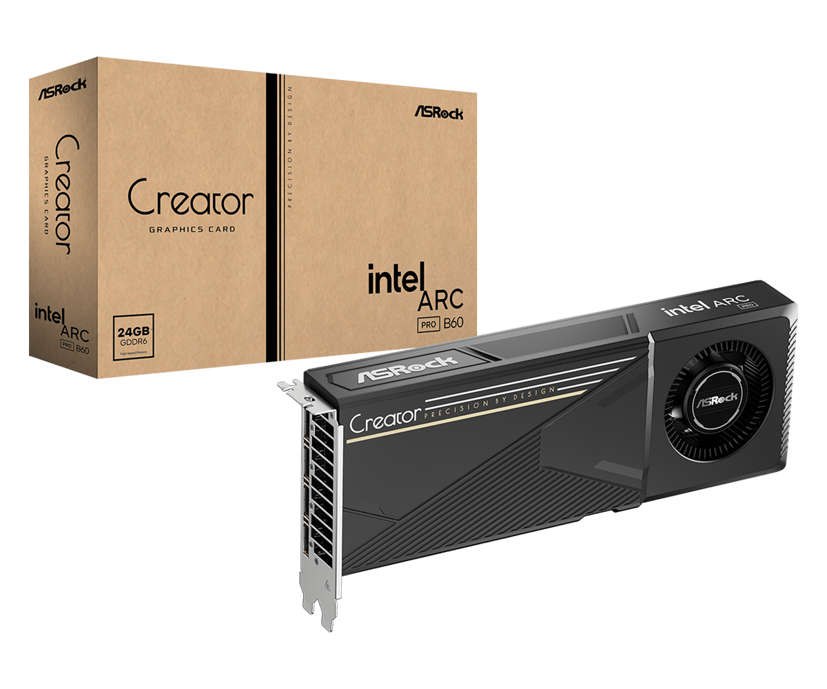Tarjeta de Video ASRock Intel Arc Pro B60 Creator 24GB