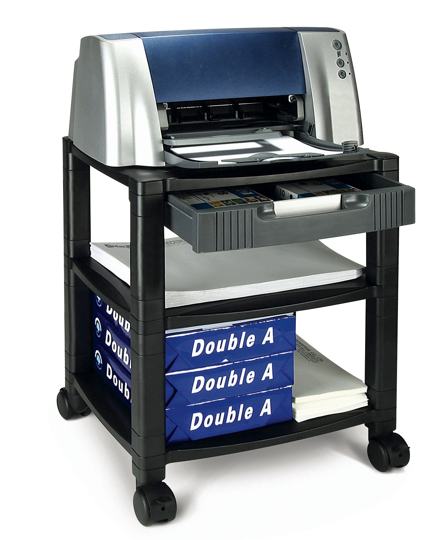 Carro para Impresora y Equipos con Cajón AIDATA PC003D