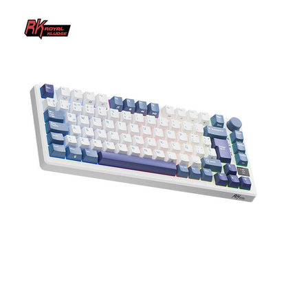 Teclado Mecánico Royal Kludge RK-M75 Taro Milk 75%