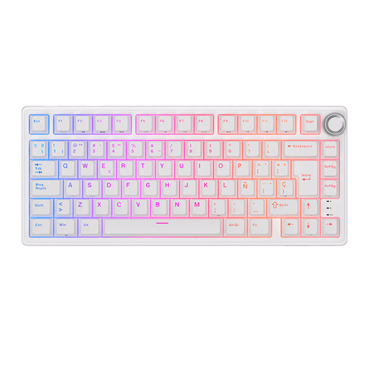 Teclado Mecánico Royal Kludge RK R75 White