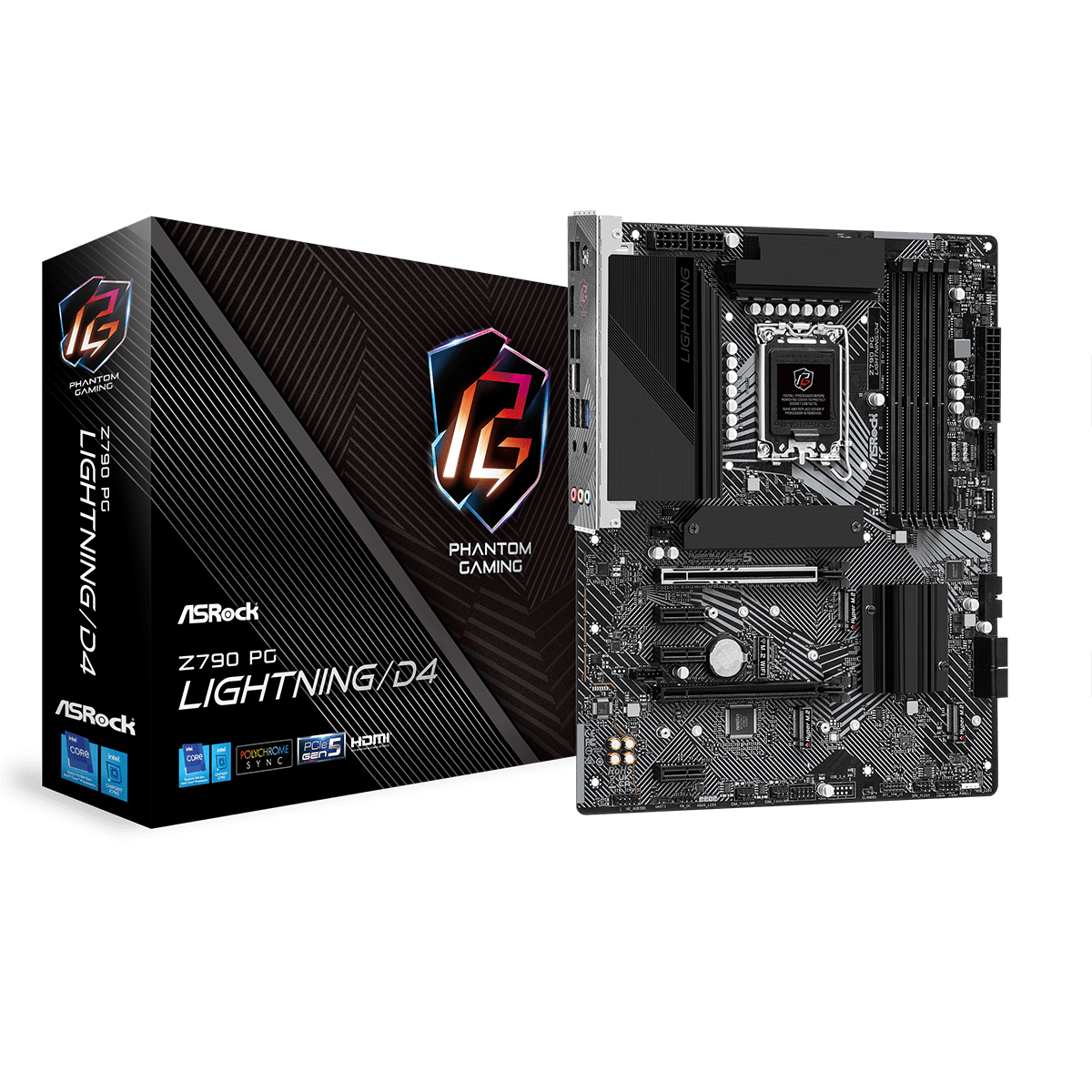 Tarjeta Madre Asrock MB Z790 PG Lightning/D4 LGA1700 ATX 12A,13A,14A
