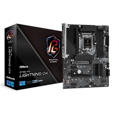 Tarjeta Madre Asrock MB Z790 PG Lightning/D4 LGA1700 ATX 12A,13A,14A