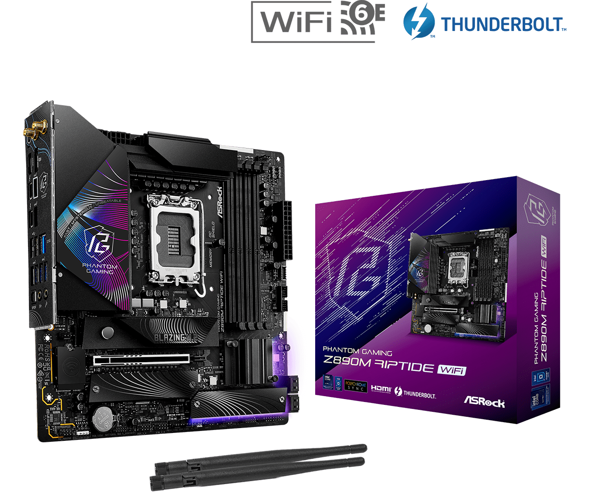 Tarjeta Madre ASRock Z890M Riptide WiFi