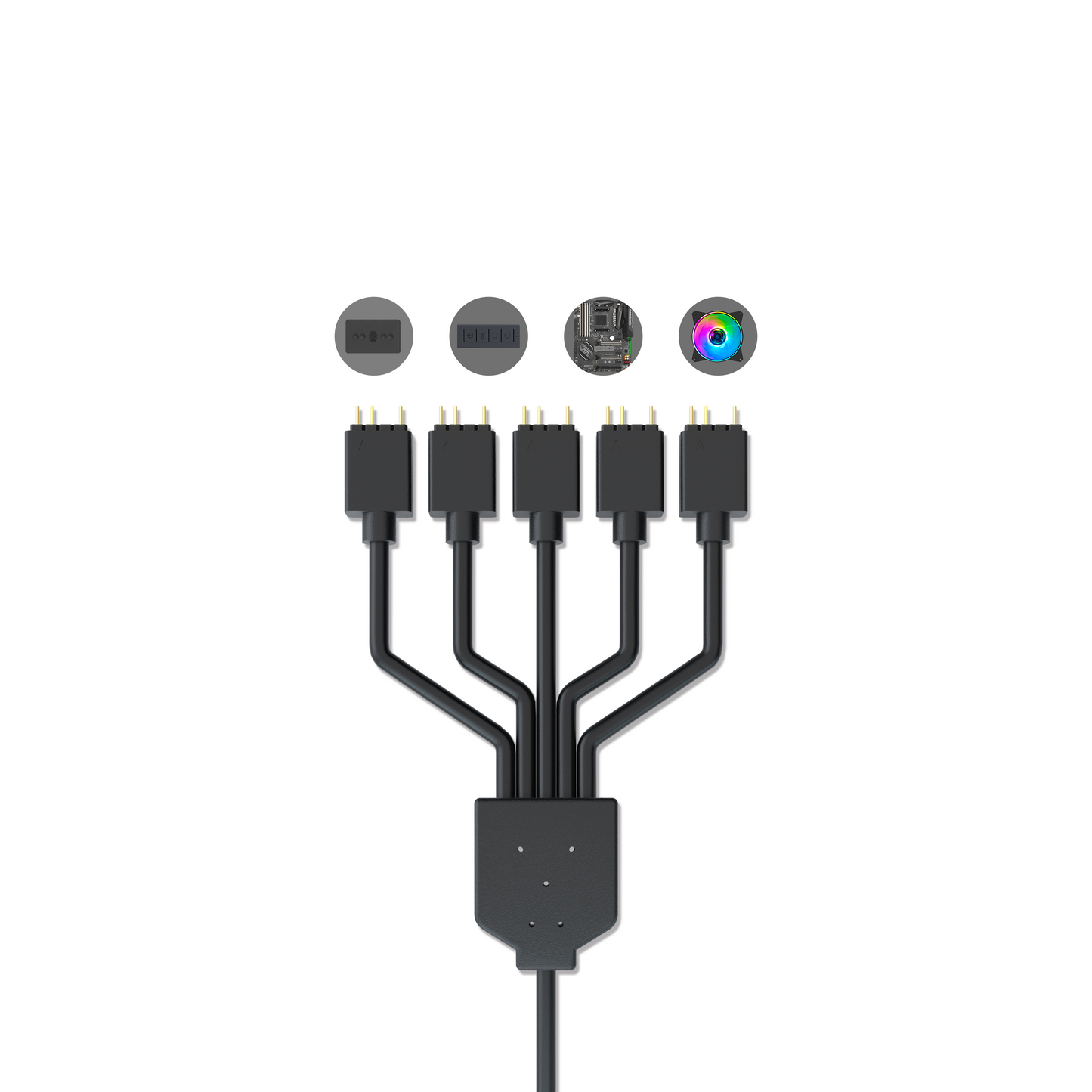 Cable Splitter ARGB Cooler Master de 1 a 5