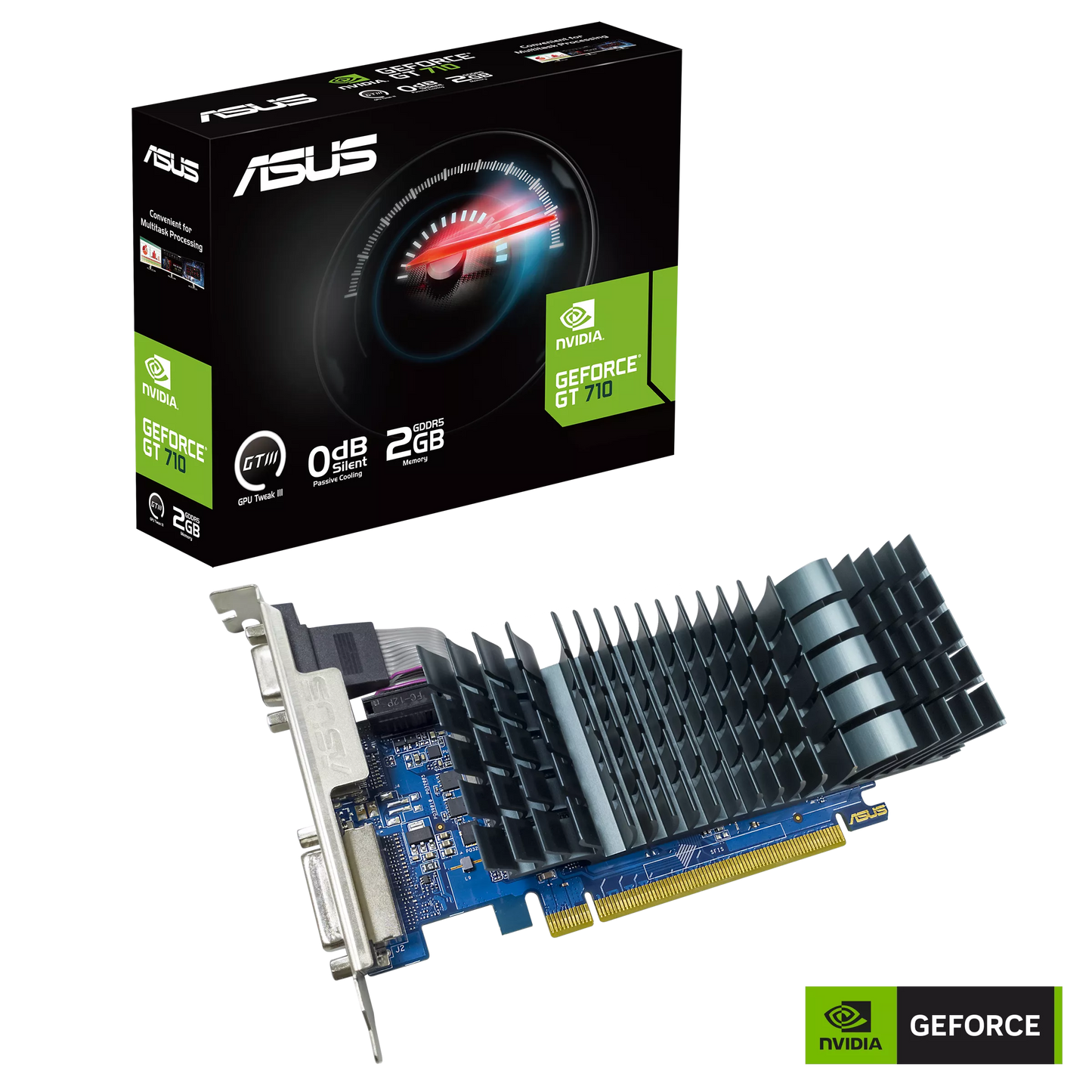 Tarjeta de Video ASUS GeForce® GT 710 2GB GDDR5 EVO