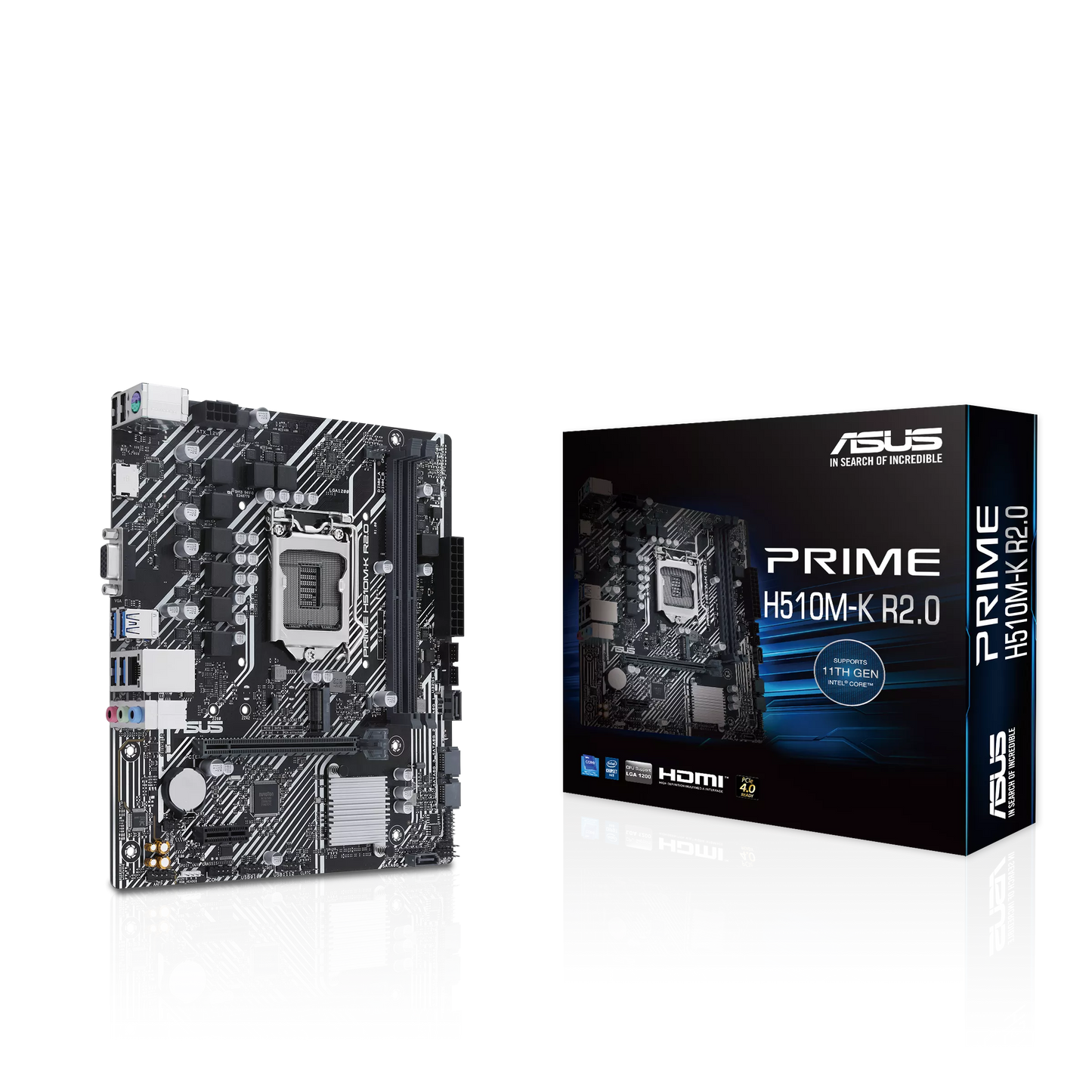 Tarjeta Madre Asus H510M-K R2.0 Intel H470 Micro ATX LGA1200 10th & 11th