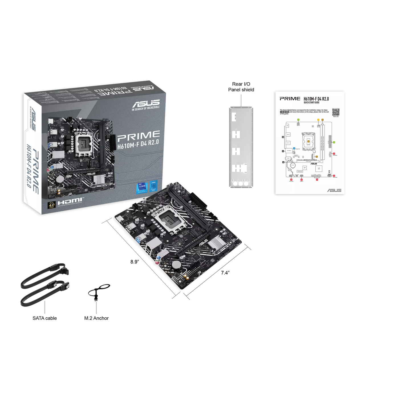Tarjeta Madre Asus Prime H610M-F D4 R2.0