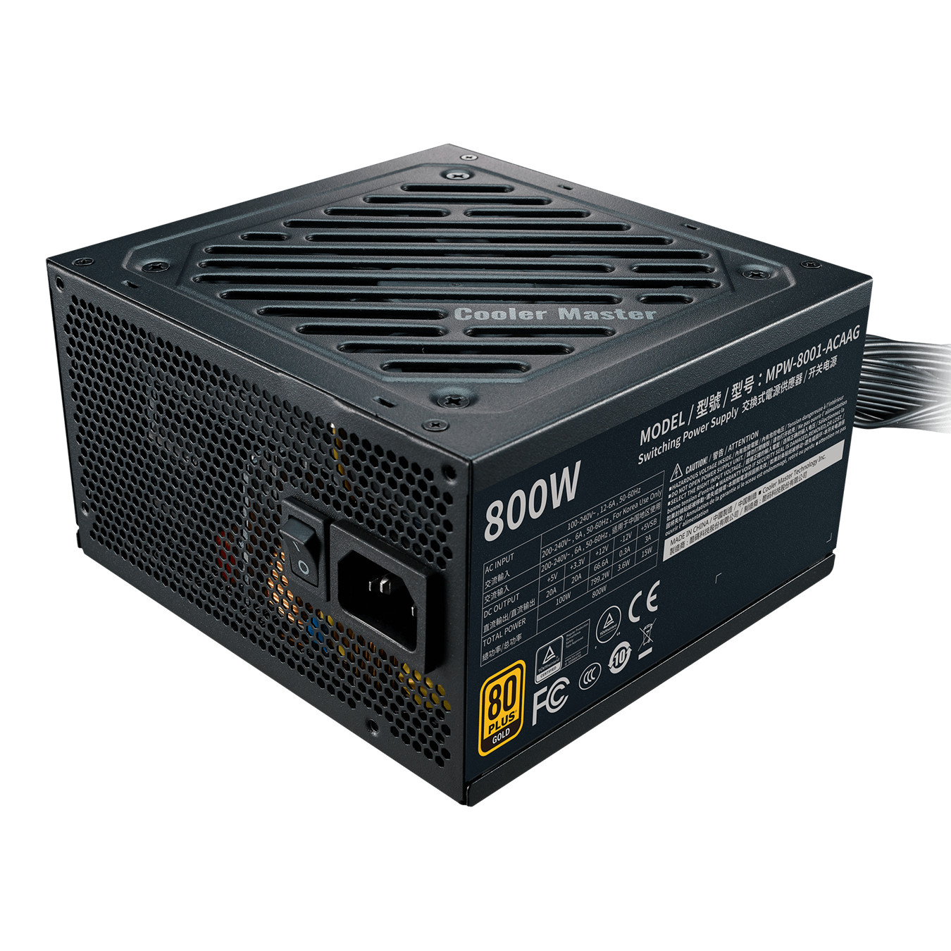 Fuente De Poder Cooler Master G800 GOLD