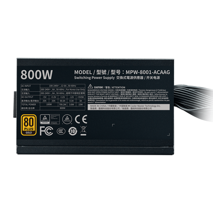 Fuente De Poder Cooler Master G800 GOLD