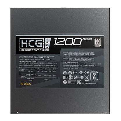 Fuente de Poder Antec HCG1200 PRO Platinum ATX 3.1