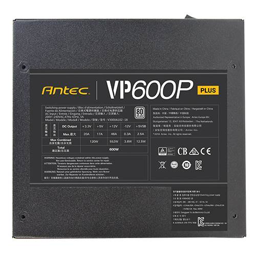 Fuente De Poder Antec 600W VP600P PLUS