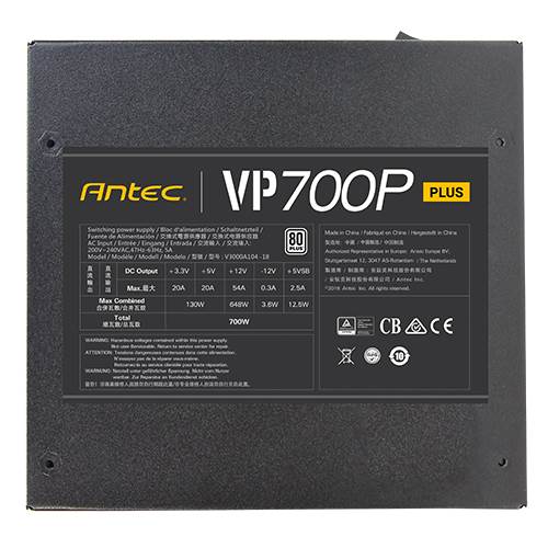 Fuente De Poder Antec 700W VP700P PLUS