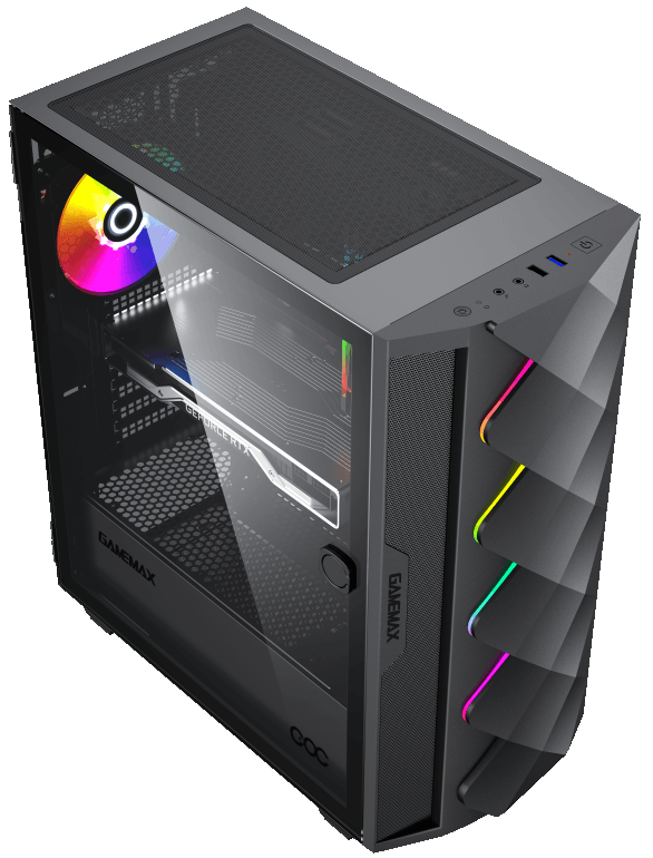 Gabinete Gamer Gamemax Diamond COC Black