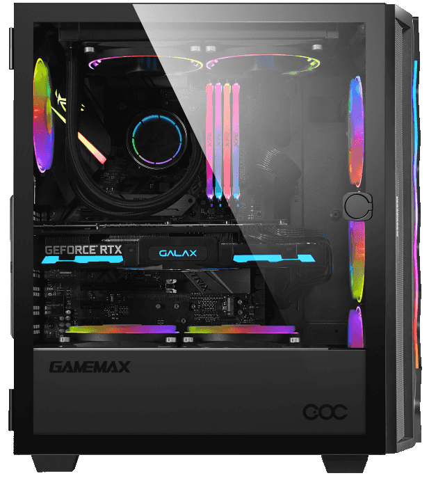 Gabinete Gamer Gamemax Diamond COC Black