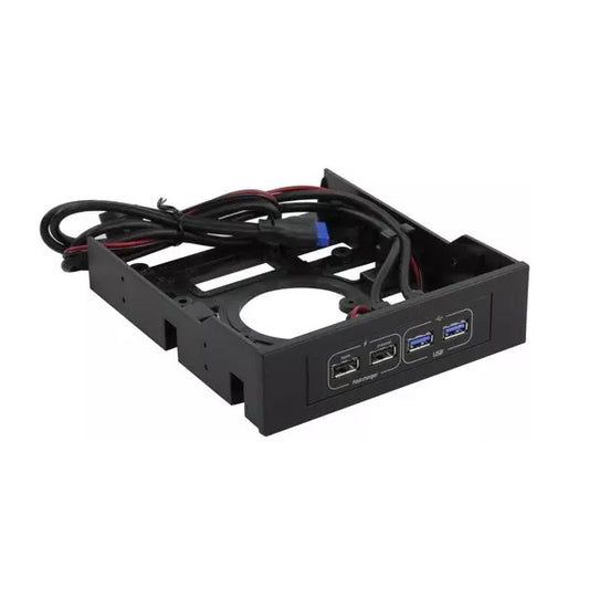 Dispositivo Interno para Bahías 5 1/2 Gamemax FC01-U3, 2 USB 3.0, 2 USB 2.0