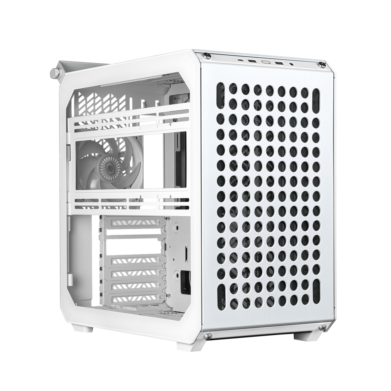 Gabinete Gamer Cooler Master Qube 500 Flatpack White
