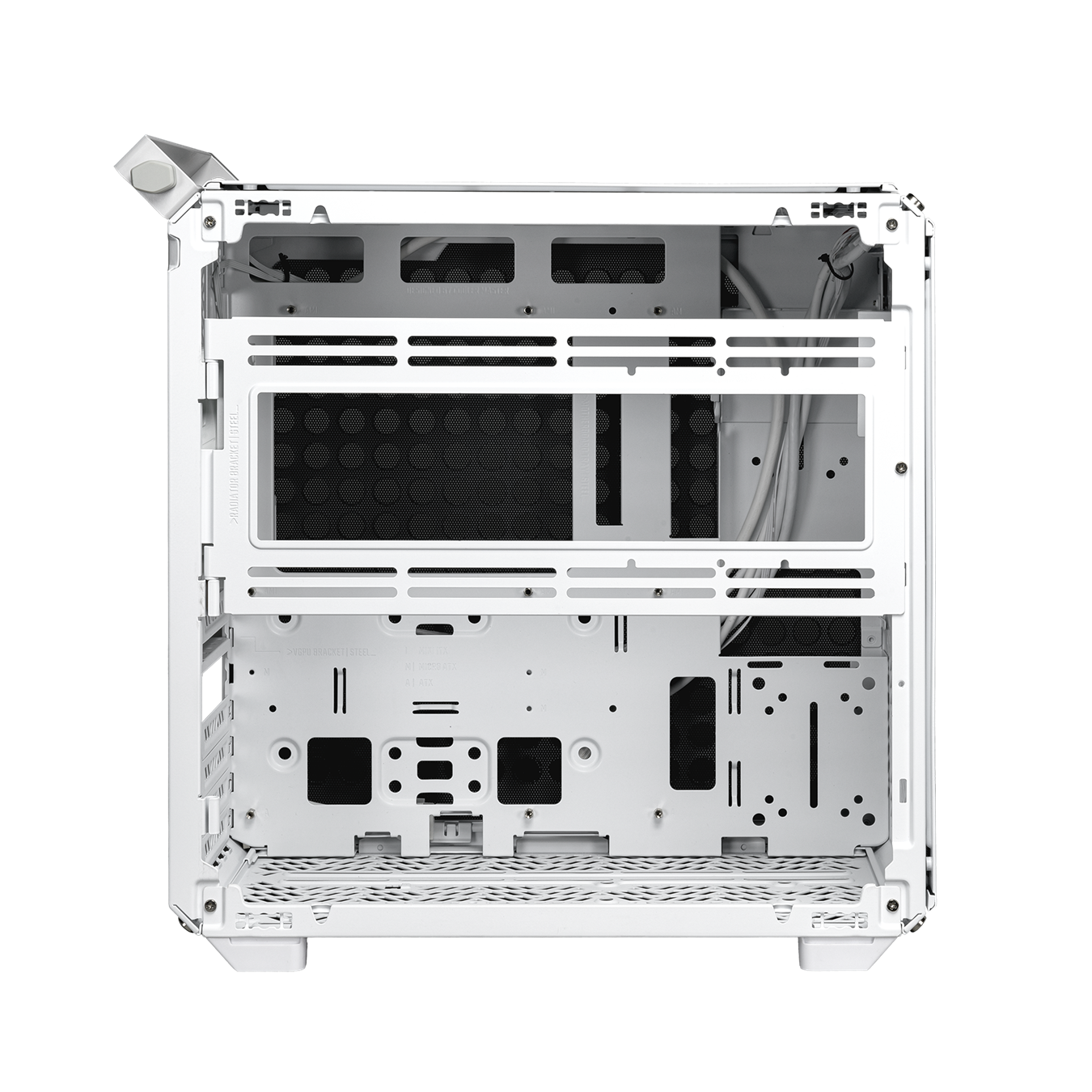 Gabinete Gamer Cooler Master Qube 500 Flatpack White