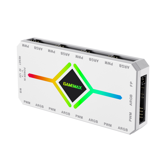 Controlador Gamemax V4.0 ARGB HUB PWM WT