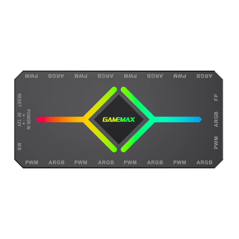 Controlador Gamemax V4.0 ARGB HUB PWM BK