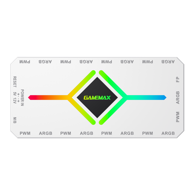 Controlador Gamemax V4.0 ARGB HUB PWM WT