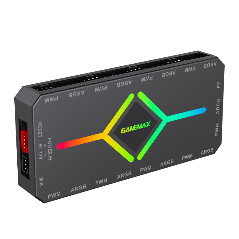 Controlador Gamemax V4.0 ARGB HUB PWM BK