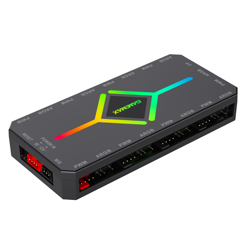Controlador Gamemax V4.0 ARGB HUB PWM BK