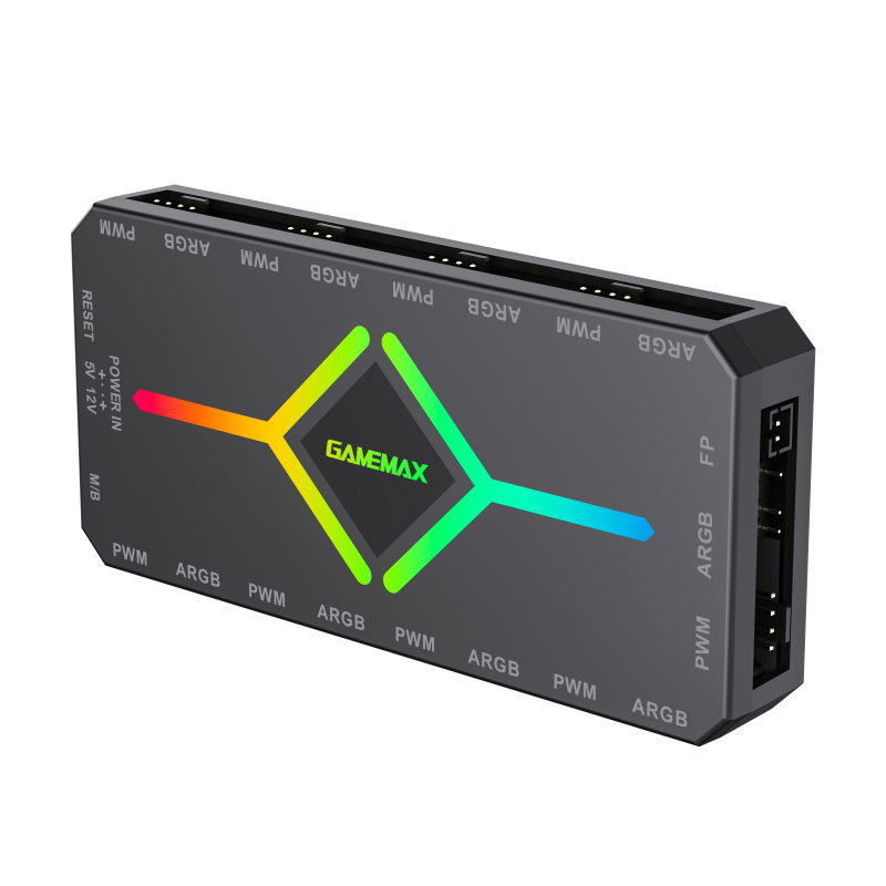 Controlador Gamemax V4.0 ARGB HUB PWM BK