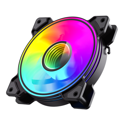 Ventilador Gamemax Dual Ring Infinity Bk