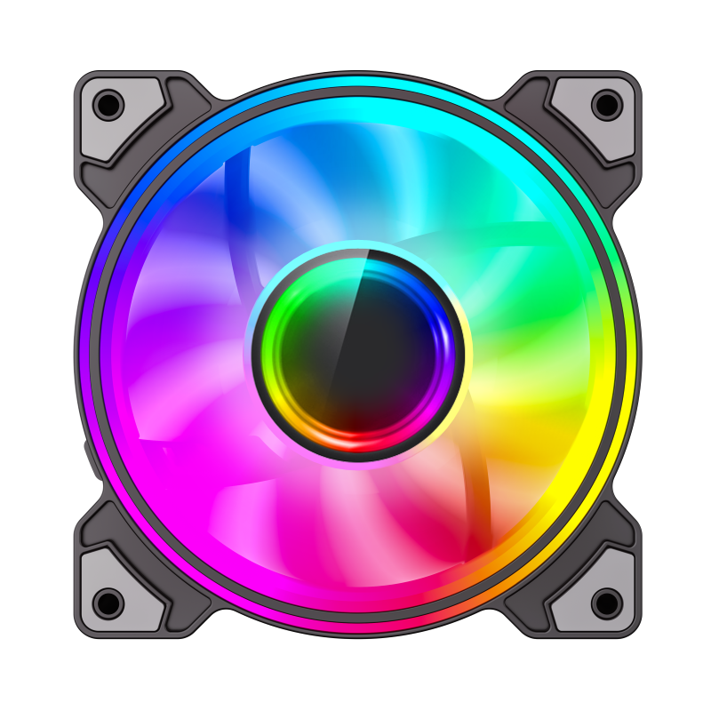 Ventilador Gamemax Dual Ring Infinity Bk