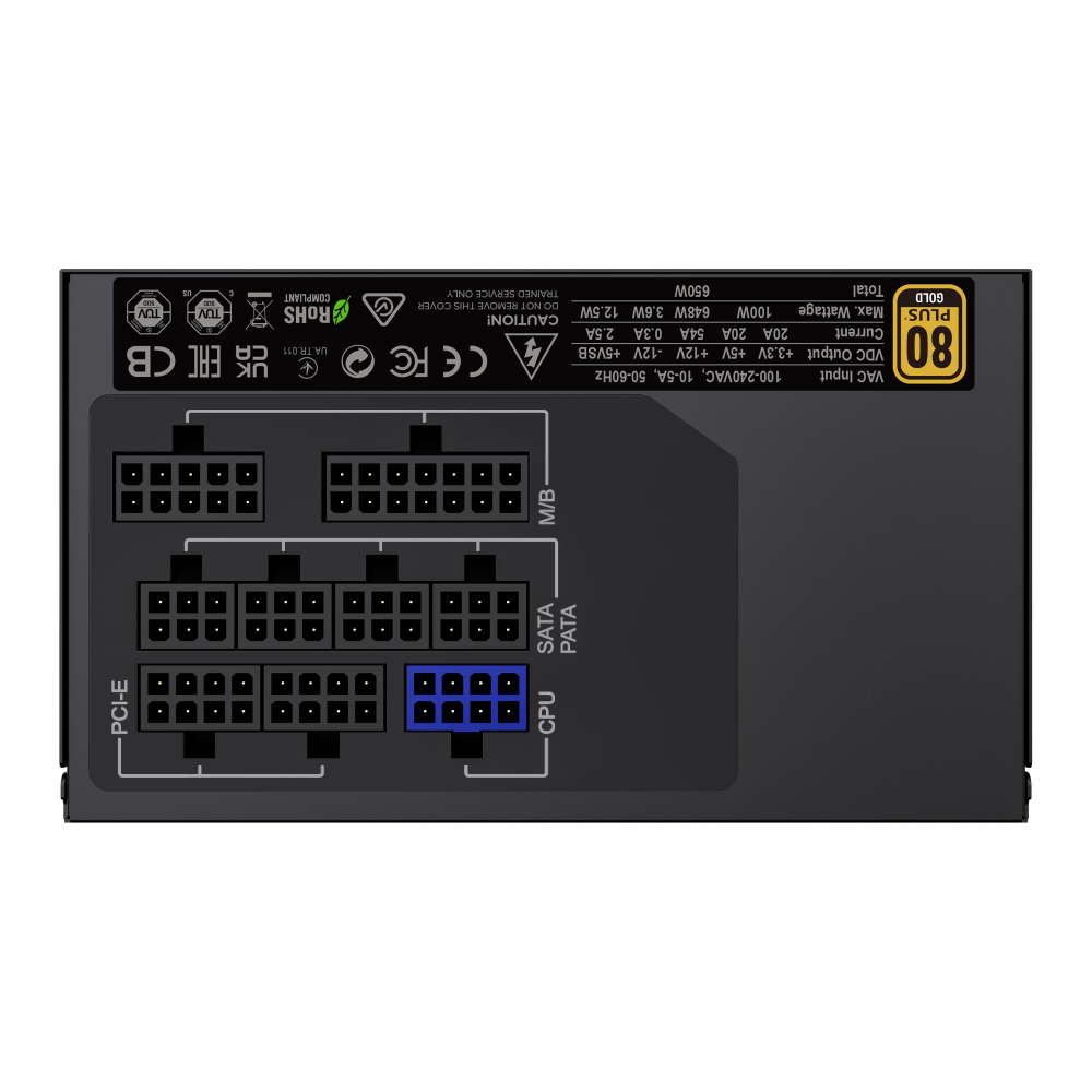 Fuente De Poder Gamemax GX-650 Modular 80+