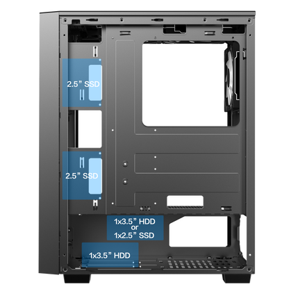 Gabinete Gamer Gamemax Prism Mid Tower ATX