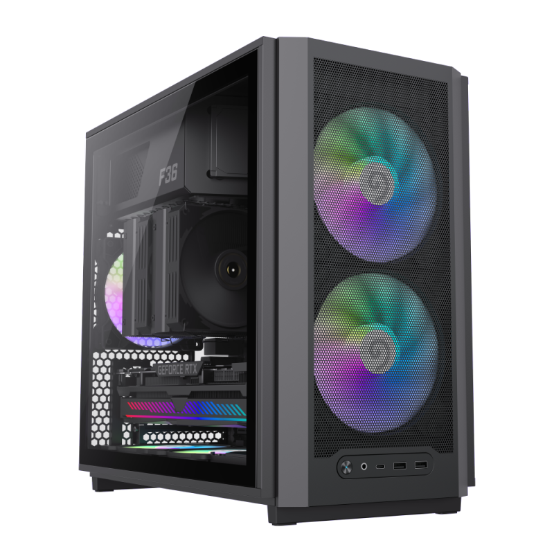 Gabinete Gamer Gamemax F36 Bk Micro-ATX