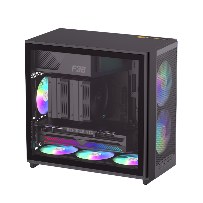 Gabinete Gamer Gamemax F36 Bk Micro-ATX
