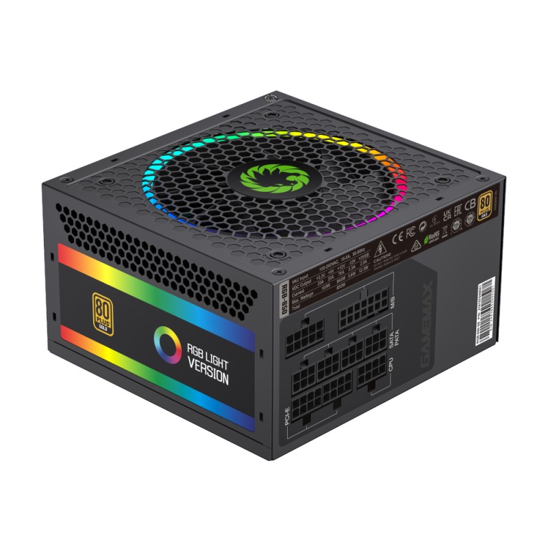 Fuente de Poder Gamemax 850W RGB-850 SE
