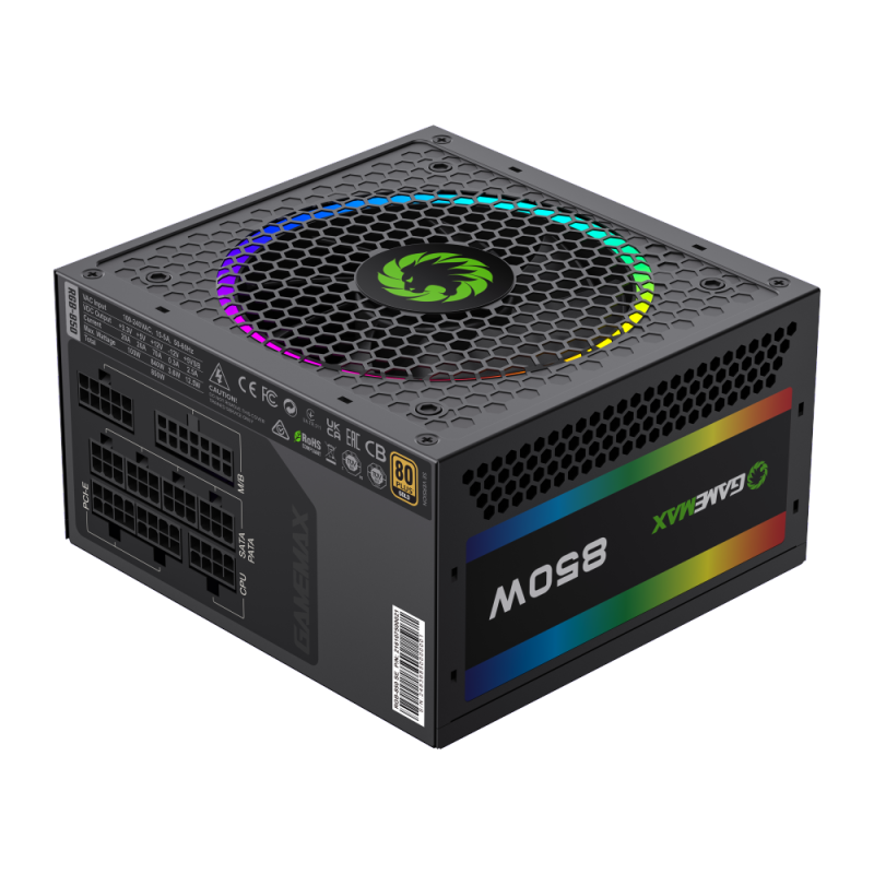 Fuente de Poder Gamemax 850W RGB-850 SE